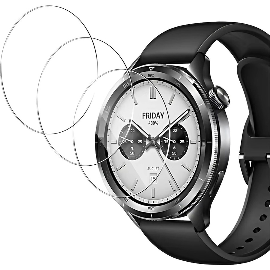 Xiaomi Displayschutzfolie Glas, 3 Stück, Xiaomi Watch S4 S3 - Bild 2