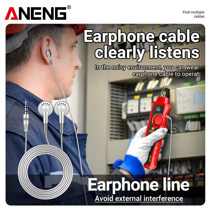ANENG M469A Netzwerkkabeltester RJ45/RJ11 Wire Tracker in Schwarz - Bild 5