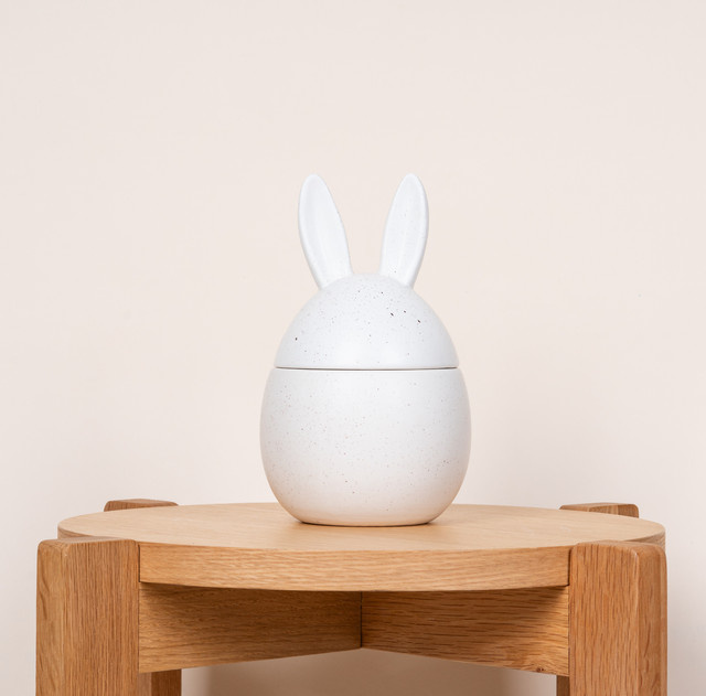 Keramikdose Hase von BLUME2000 in Beige, Braun und Weiß, Höhe: 11,5 cm, Breite: 21,0 cm - Bild 1
