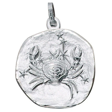Colfem Anhänger Sternzeichen Krebs, 925 Silber, matt, Unisex - Bild 1