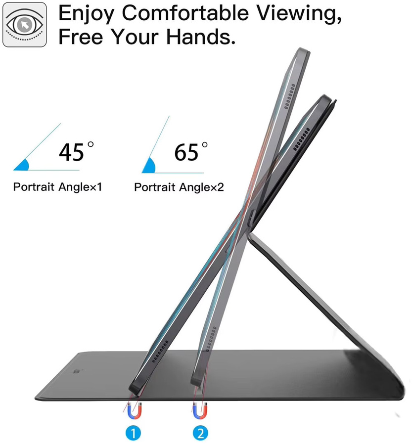 Samsung Galaxy Tab S9 FE und S10 Serie Magnetische Schutzhülle mit Stifthalter und Auto Sleep Wake Funktion in Grün - Bild 3