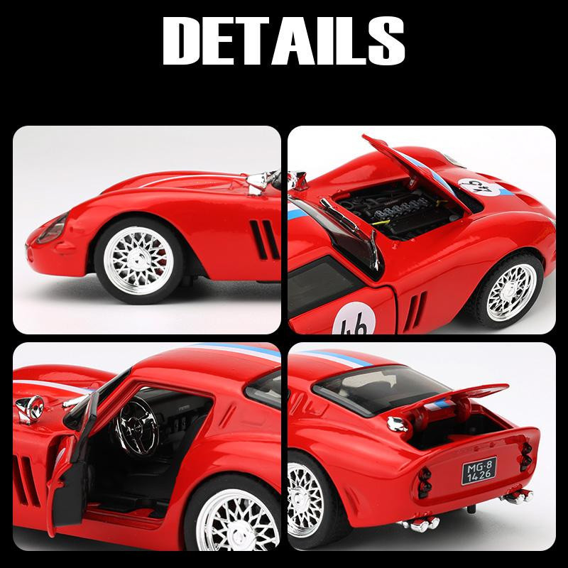 250 GTO Supersportwagen Modellauto, 1:32, Metall, rot, ab 18 Jahre - Bild 4