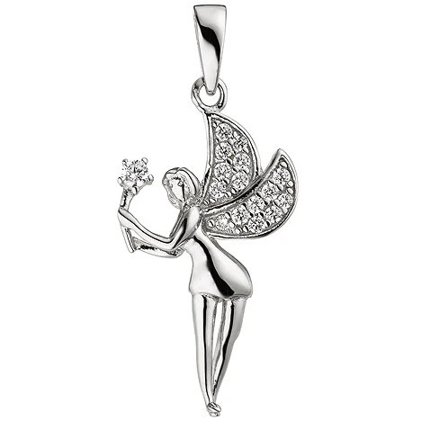 Colfem Anhänger Elfe Fee, 925 Sterling Silber, 16 Zirkonia - Bild 1