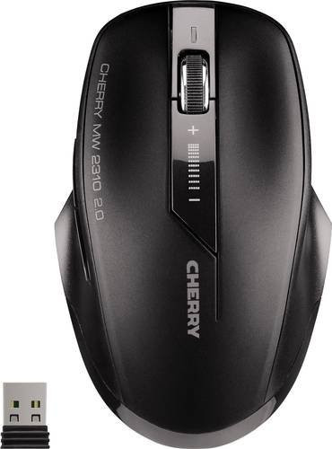 Cherry MW 2310 2.0 Funk-Maus optisch Schwarz mit 2400 dpi und 6 Tasten - Bild 1