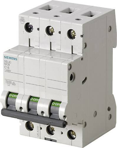 Siemens Leitungsschutzschalter 5SL4301-7 3-polig 1A 400V grau - Bild 1