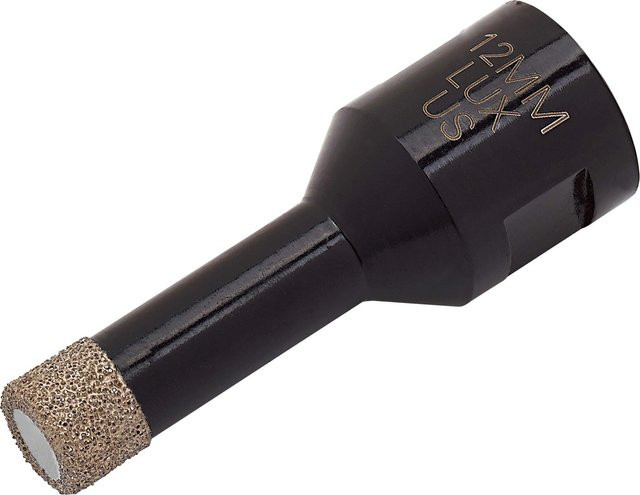 LUX-TOOLS Paraffinbohrer für Winkelschleifer aus Stahl in Schwarz, Durchmesser: 12 mm - Bild 1
