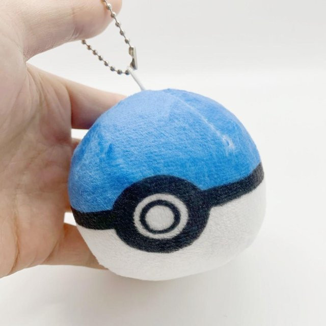 Yiran toy 1 Pokemon Poke Ball Plüschtier Schlüsselanhänger blau 1-teiliges Set - Bild 1