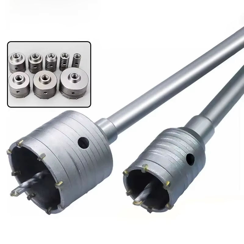 LIDIAO SDS Plus Lochsägen-Set für Beton, Ziegel und Stein, Silber, Durchmesser 30–120 mm - Bild 7