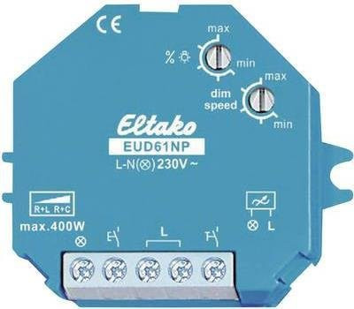 Eltako Universal-Dimmschalter EUD61NP-230V für Aufputz- und Unterputzmontage in Blau und Weiß - Bild 1