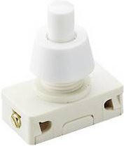 Bachmann EB-Druckknopfschalter in Weiß, 2(1)A, 250V, 1p., Artikelnummer 924.137 - Bild 1