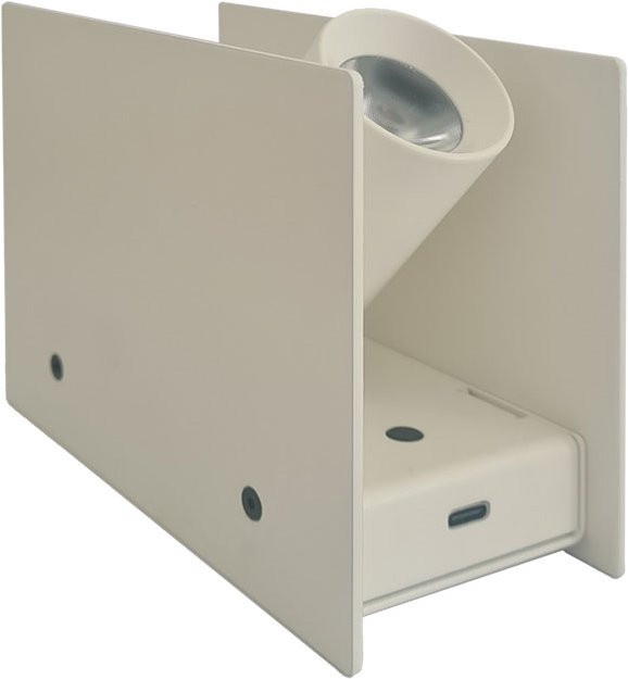 Nemo Lighting Plint Battery Mini LED-Akkuleuchte Weiß, dimmbar und verstellbar - Bild 1