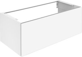 Keuco Waschtischunterschrank X-Line in Beige mit Glasfront und Soft-Close-Türen, B/T/H: 100 x 40 x 49 cm - Bild 1
