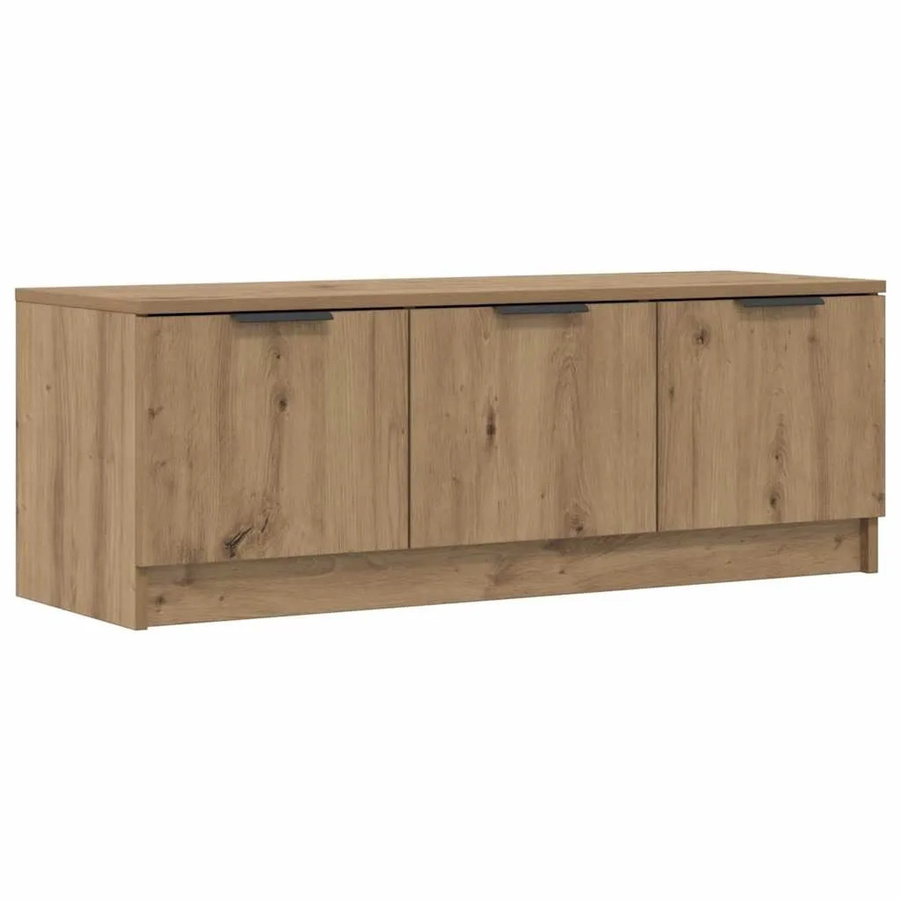 vidaXL TV-Schrank Artisan-Eiche in Braun mit modernen Medienfächern, B/T/H: 102 x 35 x 36,5 cm - Bild 2