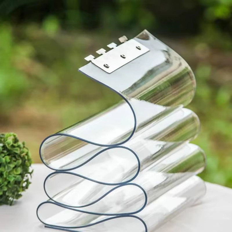 Transparenter PVC-Vorhang mit Wärmedämmung und Windschutz, Breite: 190 cm - Bild 4