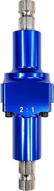 XMSJ Hochleistungs-Lenkradverstärker aus Aluminium in Blau und Schwarz, 2:1, 36 Schlitze, Rennzubehör - Bild 1