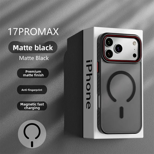 szHAIyu MagSafe Magnetische Durchscheinende Handyhülle für Apple iPhone 17 Air 16 15 Plus 14 13 12 Pro Max Schutzhülle in Transparent und Purple - Bild 1