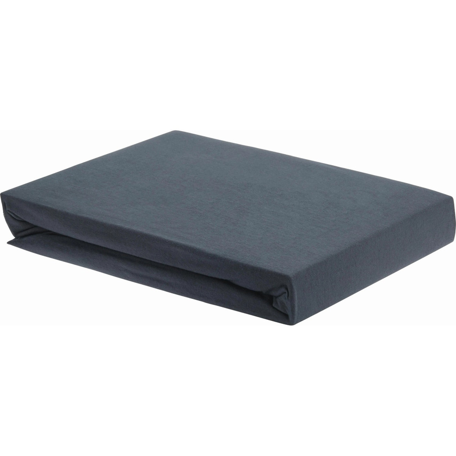 Premium Living Spannbetttuch aus Jersey mit Elasthan in Anthrazit, B/T: 150 x 200 cm - Bild 2