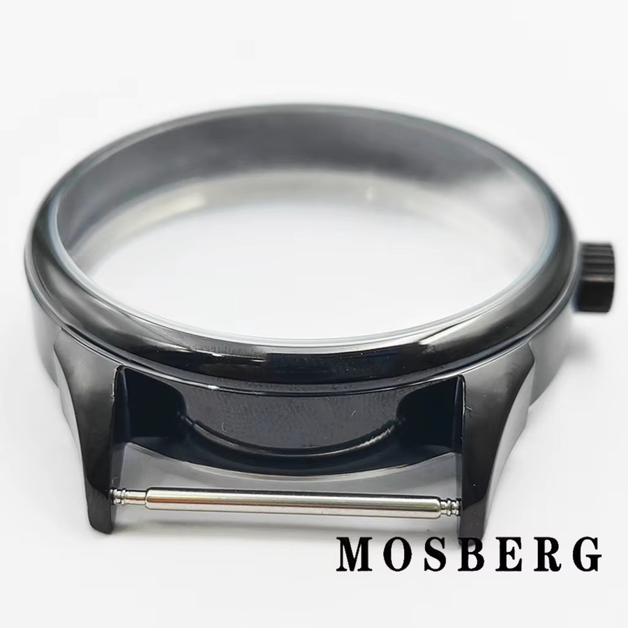 miuksi Uhrengehäuse Edelstahl, 42 mm, Schwarz, Unisex - Bild 3