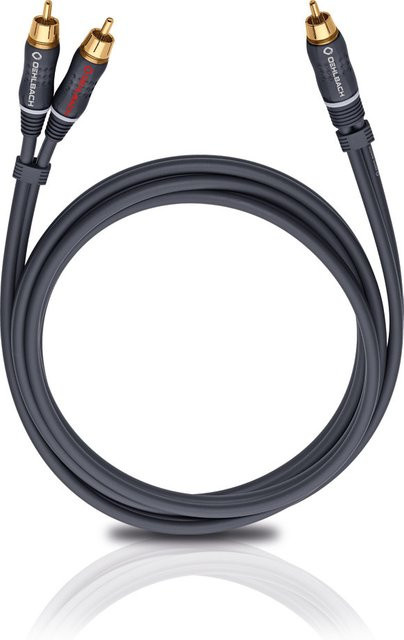 Oehlbach Y-Adapterkabel Subwooferkabel Anthrazit, Länge: 3,0 m - Bild 1