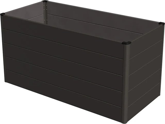 GroJa Hochbeet Lumino aus Aluminium in Anthrazit, B/T/H: 150 x 70 x 75 cm - Bild 1