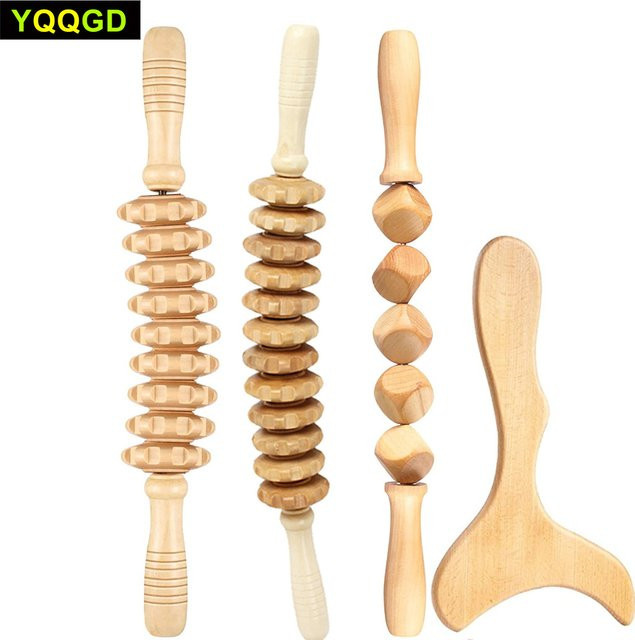 YQQGD Maderoterapia Kit Colombiana Holzmassagegeräte, Unisex - Bild 1