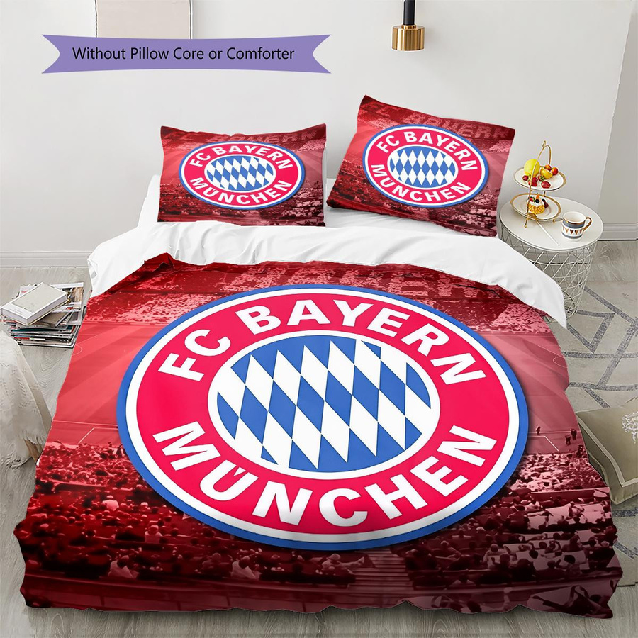 FC Bayern München Bettwäsche Set mit Reißverschluss, 1 Bettbezug und 2 Kissenbezüge, B/H: 260 x 240 cm - Bild 3