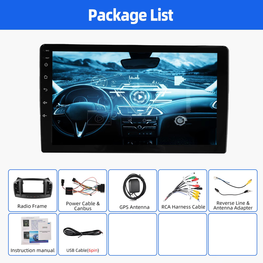 MOPECT 9 Zoll 2 DIN Autoradio für Opel Insignia 2008-2013 in Schwarz mit Android 15, 4GB RAM + 64GB Speicher, kabellosem Apple CarPlay & Android Auto, DAB+ Digitalradio, GPS-Navigation, Bluetooth und Rückfahrkamera - Bild 6