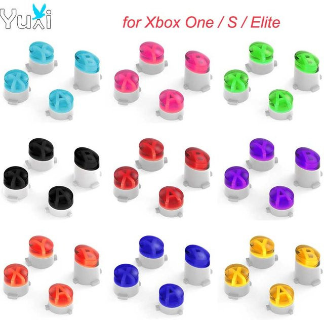 YuXi Ersatz-ABXY-Tasten-Mod-Kit in Schwarz für Xbox One Slim und Xbox Elite Wireless Controller - Bild 1