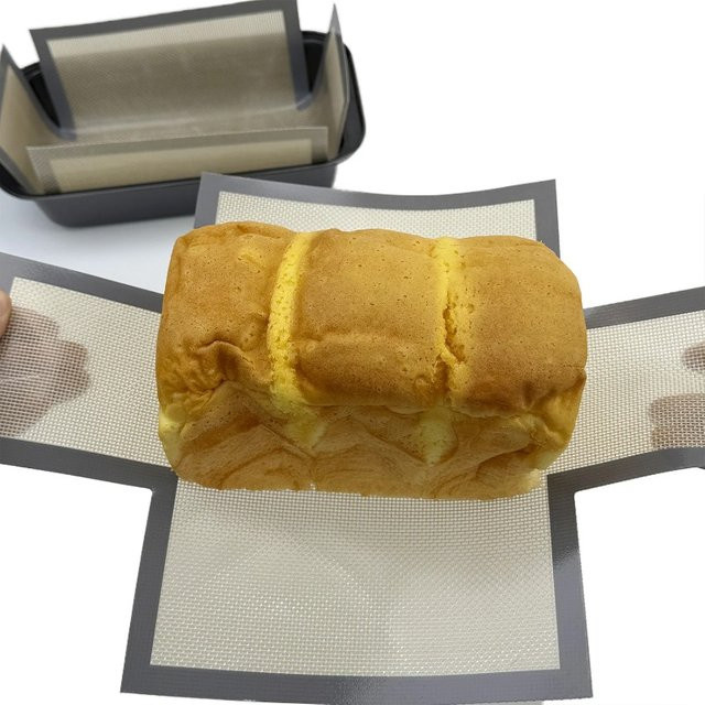 Antihaftbeschichtete Silikon-Brotform-Einlage als Backmatte in Schwarz - Bild 1