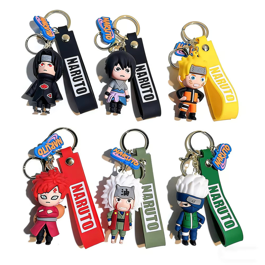 Bandai Schlüsselanhänger Naruto Luffy Nika Form, 3D PVC, Bunt, Unisex - Bild 4