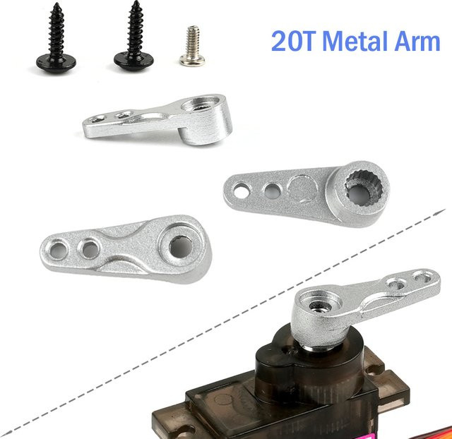 Stemedu Metall Servo Teile 20T Arm, Zubehör, Grau - Bild 1
