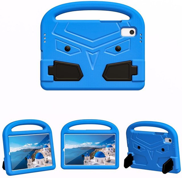Stoßfeste EVA Kinder Schutzhülle mit Cartoon-Spatz für Lenovo Tab M9 9 Zoll TB-310FU 2023 in Blau mit integriertem Schutzständer - Bild 1
