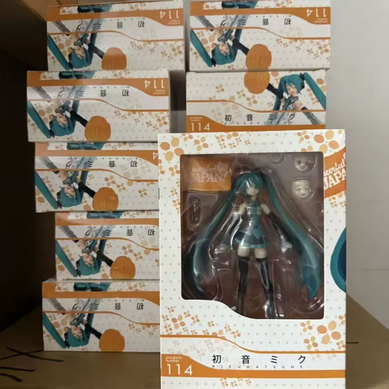 Bandai Hatsune Miku Anime Figur Figma Bewegliche Gelenkfigur aus Kunststoff, mehrfarbig, Höhe: 14 cm - Bild 5