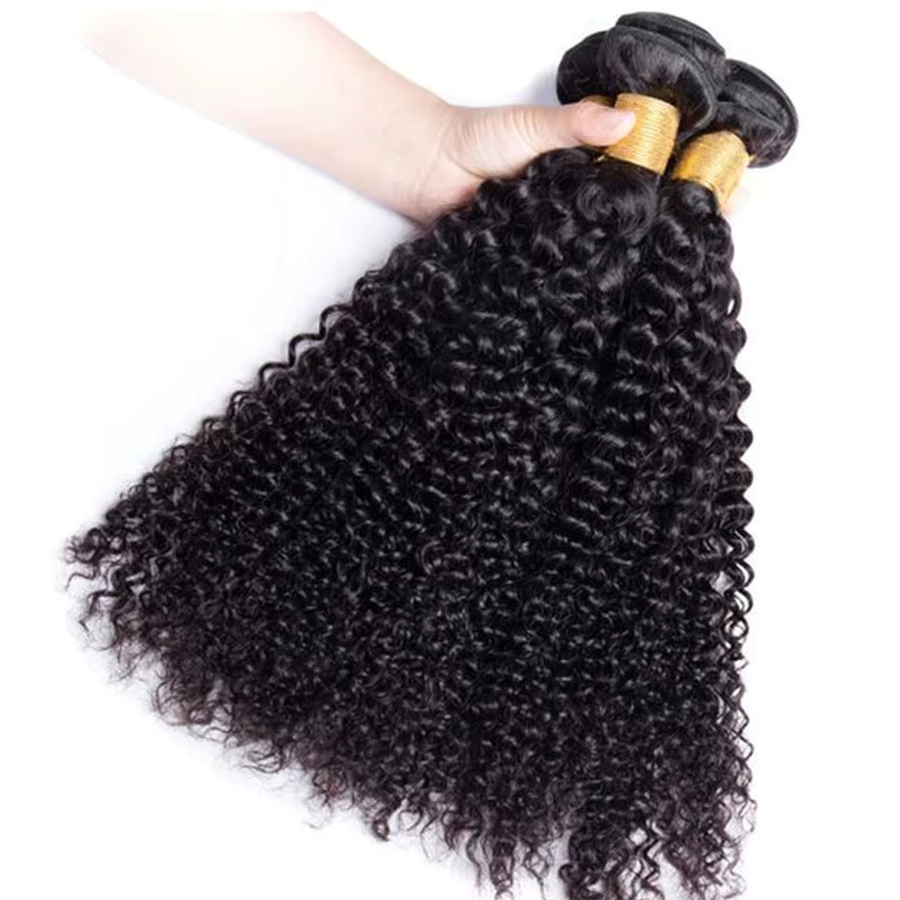 BINF Echthaar-Bündel Lockiges Echthaar-Weave, 100g, Güteklasse 18A - Bild 2