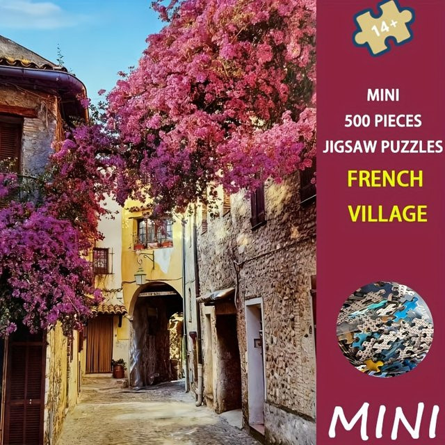 MaxRenard Französisches Dorf-Puzzle, 500 Teile, ab 14 Jahren - Bild 1