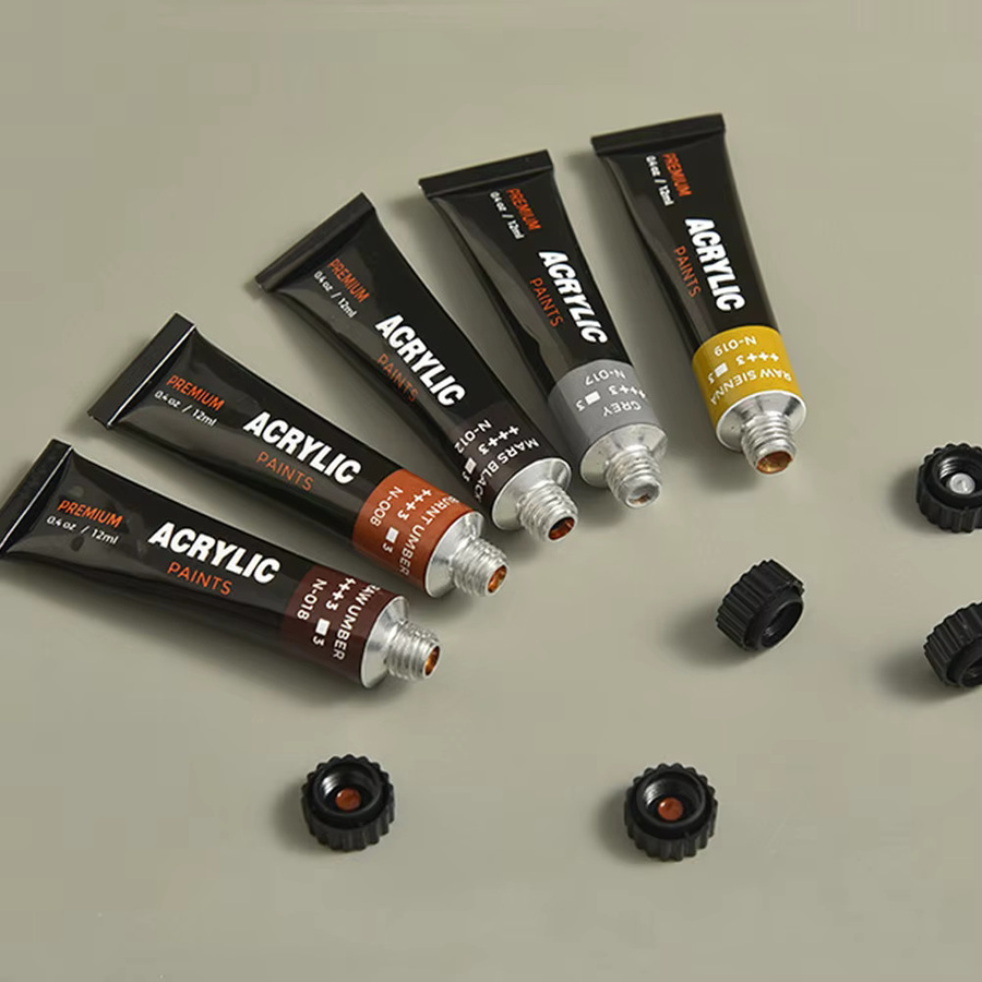 30 Farben Acrylpigment Set in Aluminium-Tuben für Malerei und Graffiti in Multicolour - Bild 3