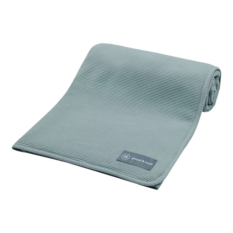 Emma & Noah Babydecke Essential Winter aus Bio-Baumwolle, Waffelpiqué, B/T: 75 x 95 cm - Bild 2