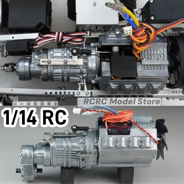 SCALECLUB RC Truck 1:14, 3-Gang-Getriebe, Zubehör, Metall - Bild 1