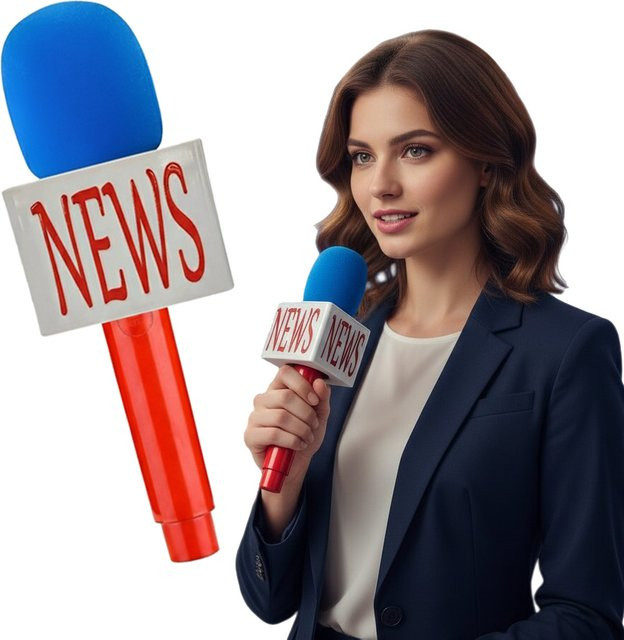 MovingMic Fake-News-Mikrofon, Nachrichtenmikrofon-Requisiten, 3er-Set - Bild 1