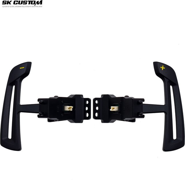 SK CUSTOM Magnetische Aluminium-Legierung Schaltpaddles für Porsche 718 Cayman GT4 991 GT3RS Panamera 971 911 982 958 in Schwarz oder Weiß - Bild 1