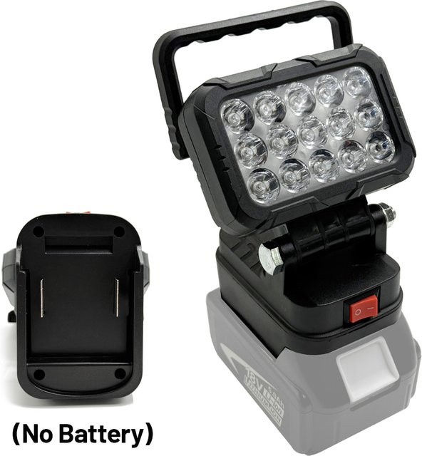 Makita LED-Arbeitsscheinwerfer für 18 V Lithium-Batterie, Schwarz - Bild 1