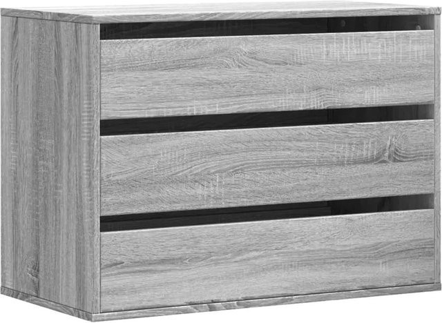 vidaXL Kommode Grau Sonoma aus Holzwerkstoff B/T/H: 80 x 41 x 58 cm - Bild 1