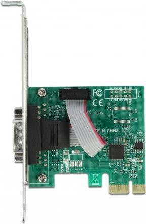 DeLOCK PCI Express Card zu 1 x Serieller RS-232 Adapter, PCIe 2.0 Low-Profile, Grün (90006) - Bild 1