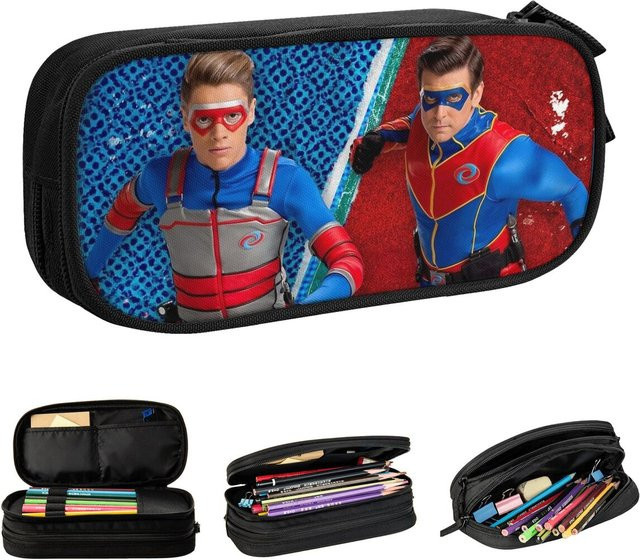 Henry Danger Captain Man und Kid Danger Federmäppchen in Multicolour mit Reißverschluss - Bild 1
