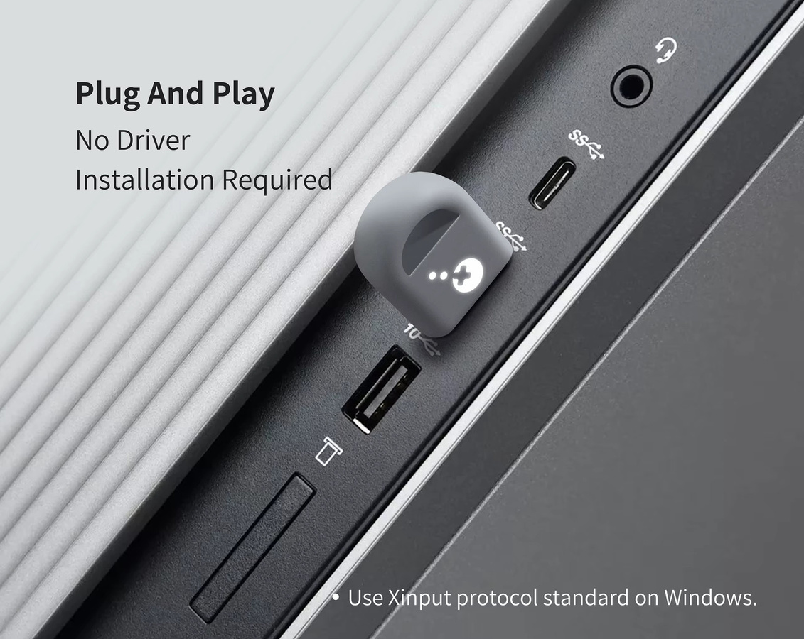 GuliKit Hyperlink 2 Wireless Controller Adapter Empfänger in Weiß für Xbox One, Xbox Series und PC - Bild 5
