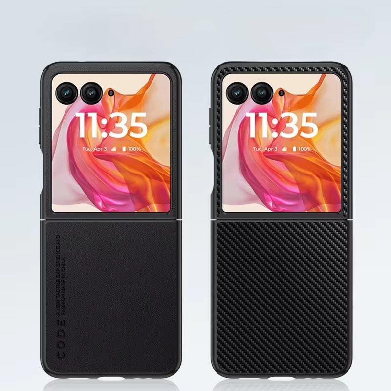 Stoßfeste Handyhülle aus PU-Leder und PC für Motorola Razr Ultra in Schwarz - Bild 3