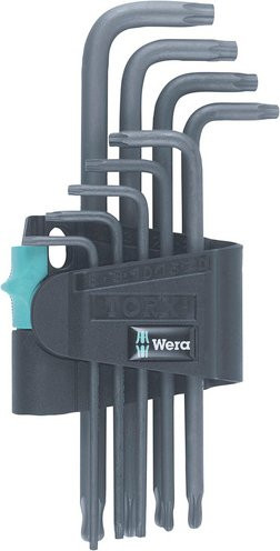 Wera 967 PKL/9 SB SiS Innen-TORX Winkelschraubendreher-Set, 9-teilig, Schwarz - Bild 2