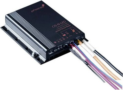 Phocos CIS-N-LED-1050 PWM Laderegler 20A für 12 V und 24 V in Schwarz - Bild 1
