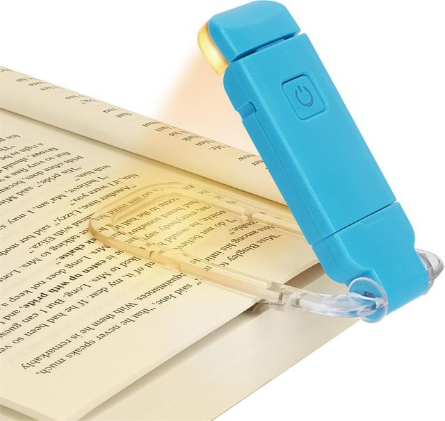 Mango Event LED Buchleuchte mit Clip und USB-Ladefunktion in Blau - Bild 1