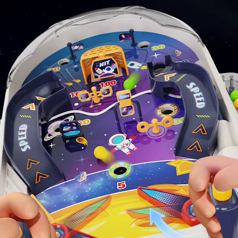 CONUSEA Kinder-Weltraum-Tischspiele Flipper-Schießmaschine, Lernspielzeug - Bild 5